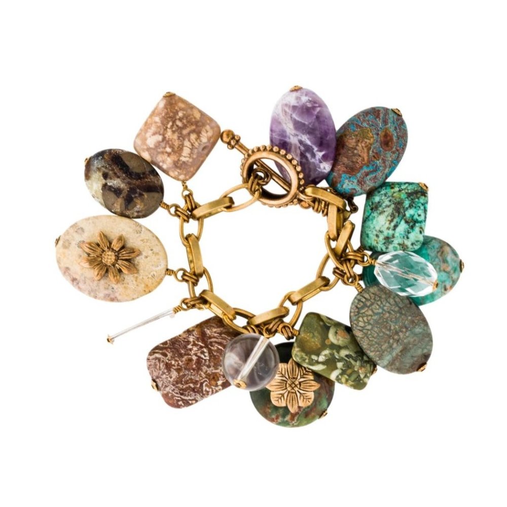 Stephen Dwek Multistone Charm Bracelet